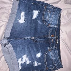 Denim shorts never worn